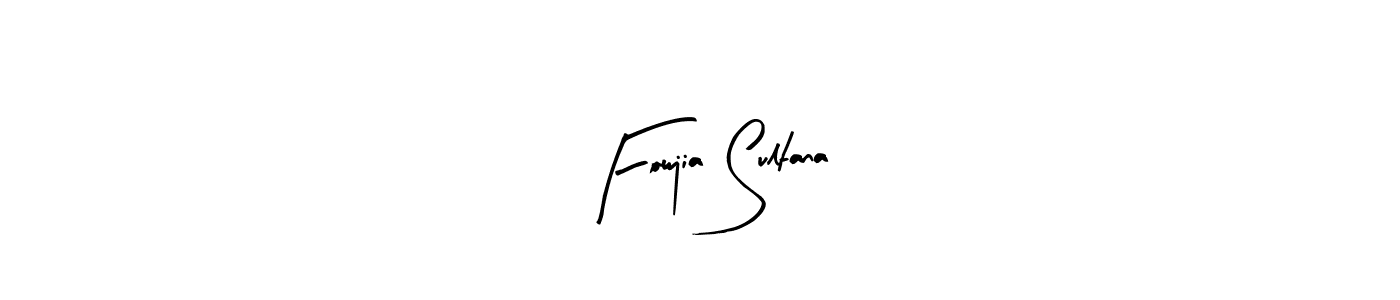 How to make Fowjia Sultana name signature. Use Arty Signature style for creating short signs online. This is the latest handwritten sign. Fowjia Sultana signature style 8 images and pictures png