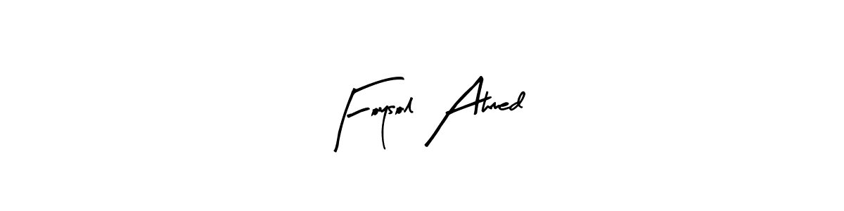 How to make Foysol Ahmed signature? Arty Signature is a professional autograph style. Create handwritten signature for Foysol Ahmed name. Foysol Ahmed signature style 8 images and pictures png