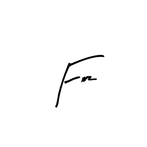 Create a beautiful signature design for name Foz. With this signature (Arty Signature) fonts, you can make a handwritten signature for free. Foz signature style 8 images and pictures png