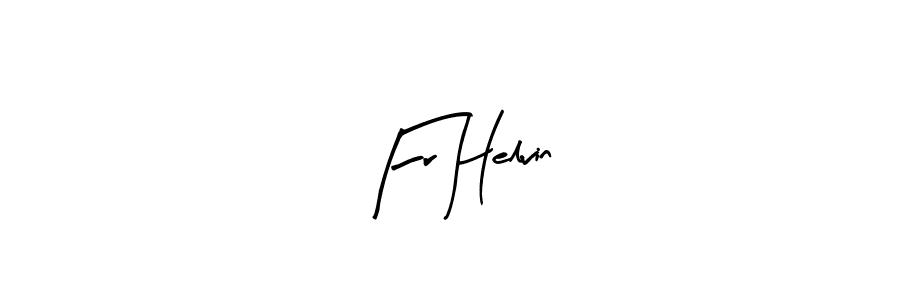 Use a signature maker to create a handwritten signature online. With this signature software, you can design (Arty Signature) your own signature for name Fr Helvin. Fr Helvin signature style 8 images and pictures png