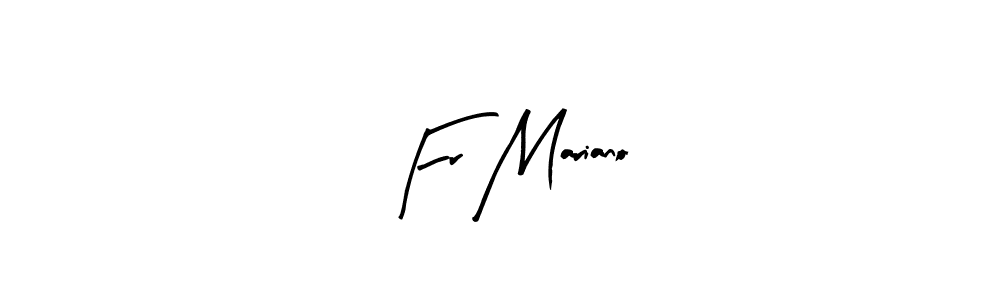 Make a beautiful signature design for name Fr Mariano. Use this online signature maker to create a handwritten signature for free. Fr Mariano signature style 8 images and pictures png