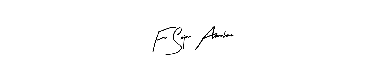 if you are searching for the best signature style for your name Fr Sojan Abraham. so please give up your signature search. here we have designed multiple signature styles  using Arty Signature. Fr Sojan Abraham signature style 8 images and pictures png