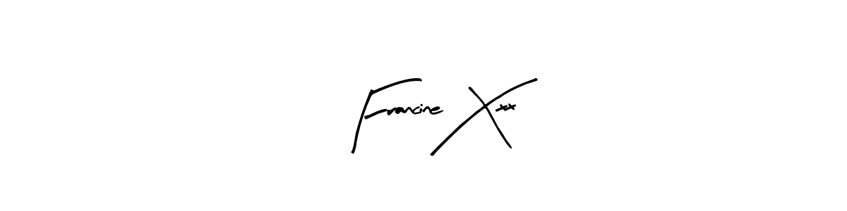 Design your own signature with our free online signature maker. With this signature software, you can create a handwritten (Arty Signature) signature for name Francine Xxx. Francine Xxx signature style 8 images and pictures png