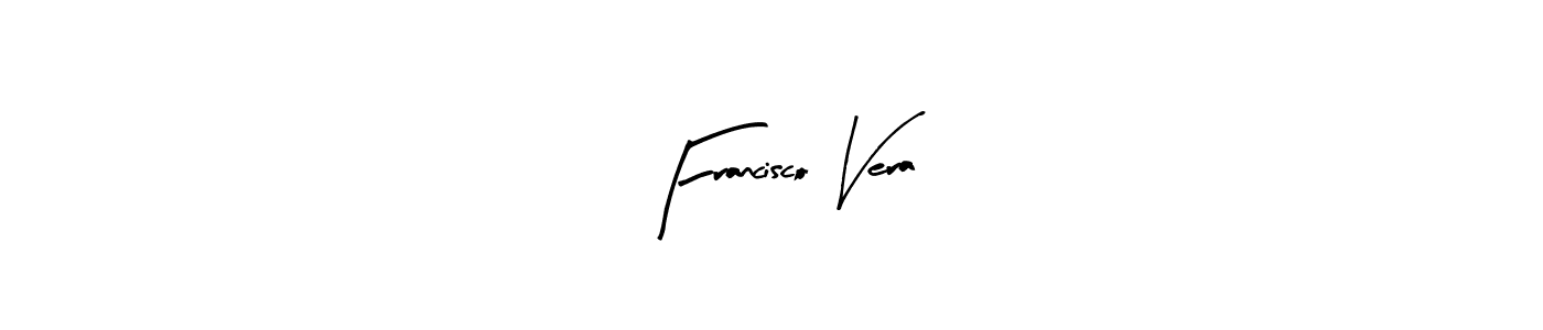 How to make Francisco Vera name signature. Use Arty Signature style for creating short signs online. This is the latest handwritten sign. Francisco Vera signature style 8 images and pictures png