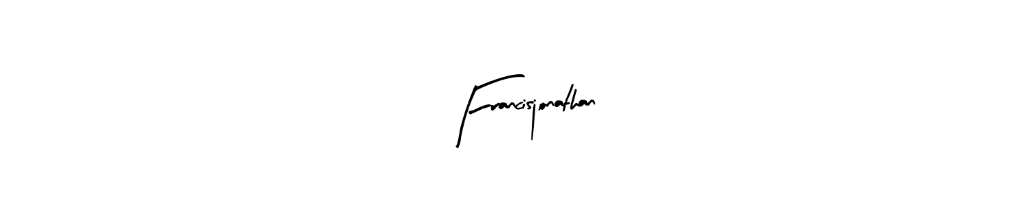 You should practise on your own different ways (Arty Signature) to write your name (Francisjonathan) in signature. don't let someone else do it for you. Francisjonathan signature style 8 images and pictures png