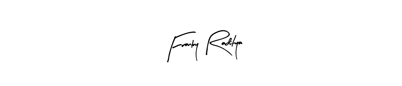 How to Draw Franky Raditya signature style? Arty Signature is a latest design signature styles for name Franky Raditya. Franky Raditya signature style 8 images and pictures png