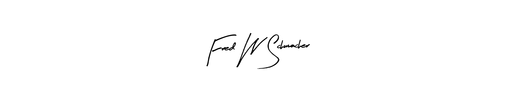 Similarly Arty Signature is the best handwritten signature design. Signature creator online .You can use it as an online autograph creator for name Fred W Schumacher. Fred W Schumacher signature style 8 images and pictures png