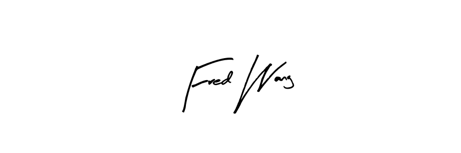 You should practise on your own different ways (Arty Signature) to write your name (Fred Wang) in signature. don't let someone else do it for you. Fred Wang signature style 8 images and pictures png