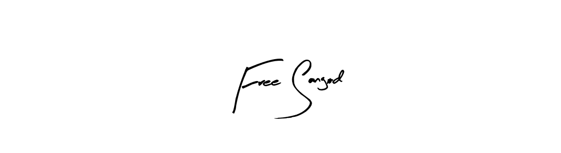 Design your own signature with our free online signature maker. With this signature software, you can create a handwritten (Arty Signature) signature for name Free Sangod. Free Sangod signature style 8 images and pictures png
