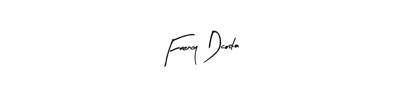 Frency Dcosta stylish signature style. Best Handwritten Sign (Arty Signature) for my name. Handwritten Signature Collection Ideas for my name Frency Dcosta. Frency Dcosta signature style 8 images and pictures png