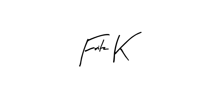 How to make Fritz K name signature. Use Arty Signature style for creating short signs online. This is the latest handwritten sign. Fritz K signature style 8 images and pictures png