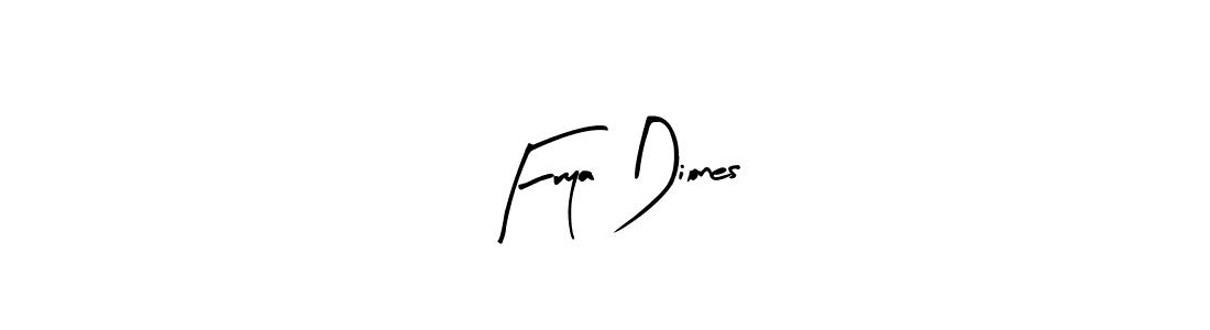 Also we have Frya Diones name is the best signature style. Create professional handwritten signature collection using Arty Signature autograph style. Frya Diones signature style 8 images and pictures png