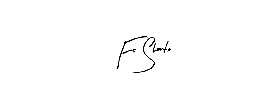 Also You can easily find your signature by using the search form. We will create Fs Shanto name handwritten signature images for you free of cost using Arty Signature sign style. Fs Shanto signature style 8 images and pictures png