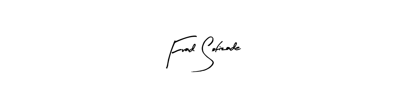 How to make Fuad Sofizade name signature. Use Arty Signature style for creating short signs online. This is the latest handwritten sign. Fuad Sofizade signature style 8 images and pictures png