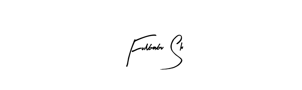 Make a beautiful signature design for name Fulbabu Sk. With this signature (Arty Signature) style, you can create a handwritten signature for free. Fulbabu Sk signature style 8 images and pictures png
