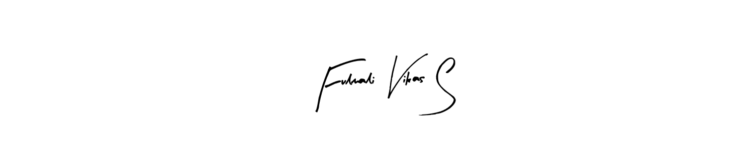 You can use this online signature creator to create a handwritten signature for the name Fulmali Vikas S. This is the best online autograph maker. Fulmali Vikas S signature style 8 images and pictures png