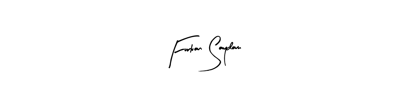 Use a signature maker to create a handwritten signature online. With this signature software, you can design (Arty Signature) your own signature for name Furkan Saydam. Furkan Saydam signature style 8 images and pictures png