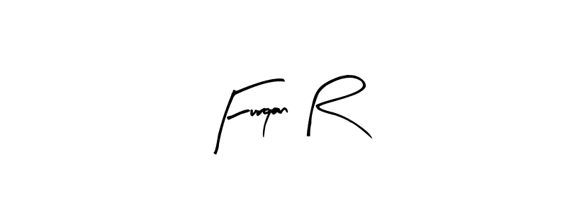 How to Draw Furqan R signature style? Arty Signature is a latest design signature styles for name Furqan R. Furqan R signature style 8 images and pictures png