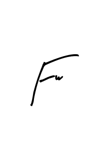 if you are searching for the best signature style for your name Fw. so please give up your signature search. here we have designed multiple signature styles  using Arty Signature. Fw signature style 8 images and pictures png