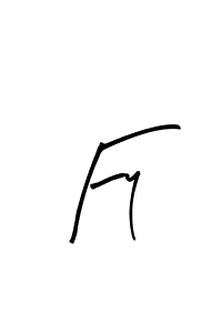 How to make Fy name signature. Use Arty Signature style for creating short signs online. This is the latest handwritten sign. Fy signature style 8 images and pictures png