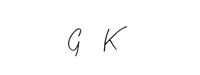 Arty Signature is a professional signature style that is perfect for those who want to add a touch of class to their signature. It is also a great choice for those who want to make their signature more unique. Get G      K name to fancy signature for free. G      K signature style 8 images and pictures png