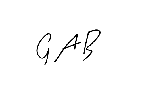 Similarly Arty Signature is the best handwritten signature design. Signature creator online .You can use it as an online autograph creator for name G A B. G A B signature style 8 images and pictures png