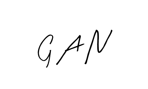 Design your own signature with our free online signature maker. With this signature software, you can create a handwritten (Arty Signature) signature for name G A N. G A N signature style 8 images and pictures png