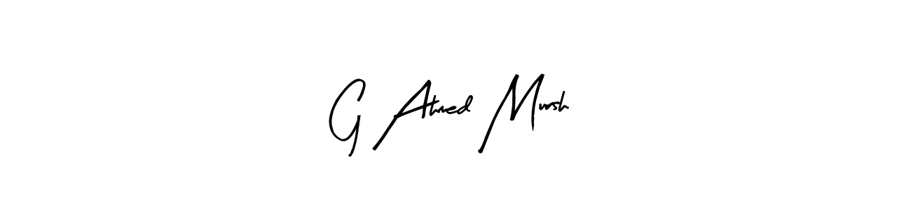 Best and Professional Signature Style for G Ahmed Mursh. Arty Signature Best Signature Style Collection. G Ahmed Mursh signature style 8 images and pictures png