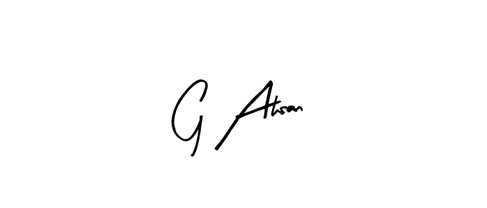 Make a beautiful signature design for name G Ahsan. Use this online signature maker to create a handwritten signature for free. G Ahsan signature style 8 images and pictures png