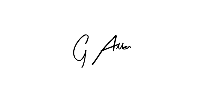 How to make G Allen signature? Arty Signature is a professional autograph style. Create handwritten signature for G Allen name. G Allen signature style 8 images and pictures png