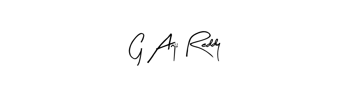 You should practise on your own different ways (Arty Signature) to write your name (G Anji Reddy) in signature. don't let someone else do it for you. G Anji Reddy signature style 8 images and pictures png