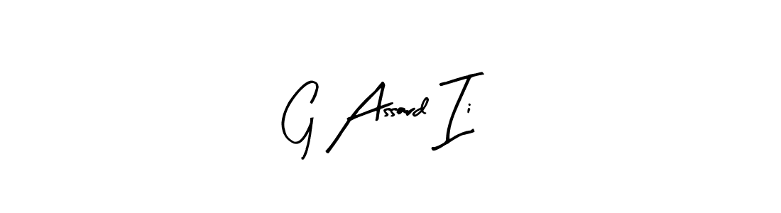 How to make G Assard Ii name signature. Use Arty Signature style for creating short signs online. This is the latest handwritten sign. G Assard Ii signature style 8 images and pictures png