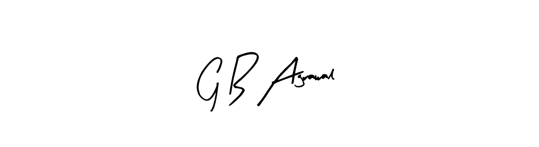 Similarly Arty Signature is the best handwritten signature design. Signature creator online .You can use it as an online autograph creator for name G B Agrawal. G B Agrawal signature style 8 images and pictures png