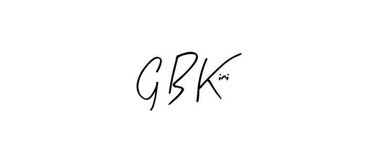 Best and Professional Signature Style for G B Kini. Arty Signature Best Signature Style Collection. G B Kini signature style 8 images and pictures png