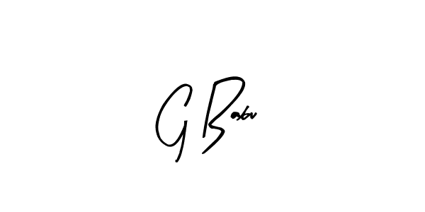 The best way (Arty Signature) to make a short signature is to pick only two or three words in your name. The name G Babu include a total of six letters. For converting this name. G Babu signature style 8 images and pictures png