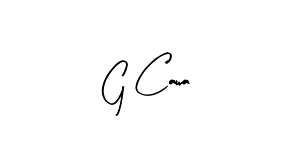 Arty Signature is a professional signature style that is perfect for those who want to add a touch of class to their signature. It is also a great choice for those who want to make their signature more unique. Get G Cawa name to fancy signature for free. G Cawa signature style 8 images and pictures png