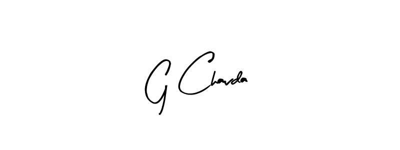 The best way (Arty Signature) to make a short signature is to pick only two or three words in your name. The name G Chavda include a total of six letters. For converting this name. G Chavda signature style 8 images and pictures png