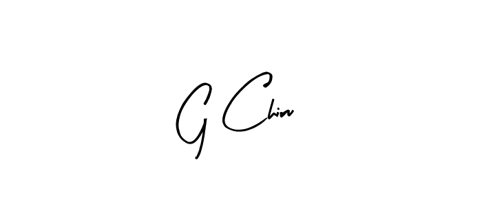 Make a beautiful signature design for name G Chiru. With this signature (Arty Signature) style, you can create a handwritten signature for free. G Chiru signature style 8 images and pictures png