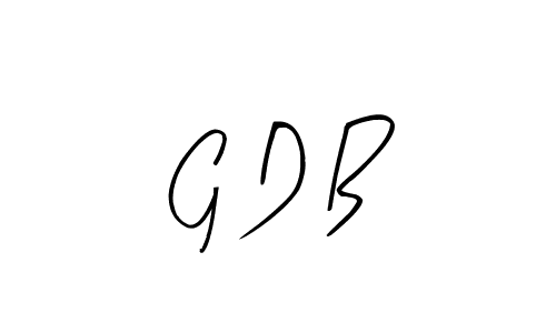 Best and Professional Signature Style for G D B. Arty Signature Best Signature Style Collection. G D B signature style 8 images and pictures png