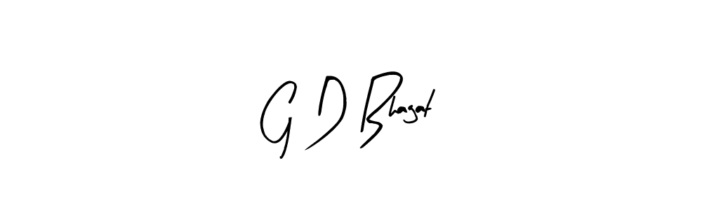 How to make G D Bhagat name signature. Use Arty Signature style for creating short signs online. This is the latest handwritten sign. G D Bhagat signature style 8 images and pictures png