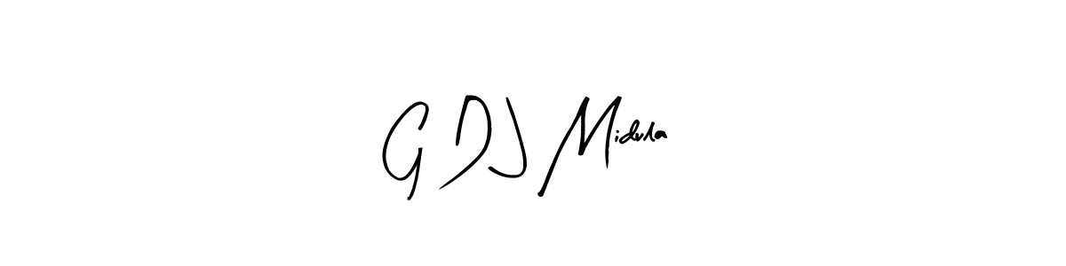 G D J Midula stylish signature style. Best Handwritten Sign (Arty Signature) for my name. Handwritten Signature Collection Ideas for my name G D J Midula. G D J Midula signature style 8 images and pictures png