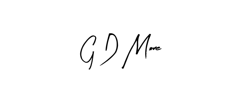 How to make G D More name signature. Use Arty Signature style for creating short signs online. This is the latest handwritten sign. G D More signature style 8 images and pictures png