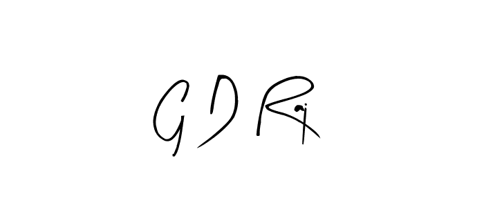 Design your own signature with our free online signature maker. With this signature software, you can create a handwritten (Arty Signature) signature for name G D Raj. G D Raj signature style 8 images and pictures png