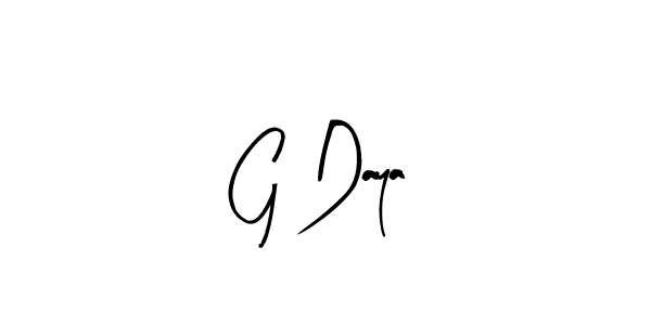 Create a beautiful signature design for name G Daya. With this signature (Arty Signature) fonts, you can make a handwritten signature for free. G Daya signature style 8 images and pictures png