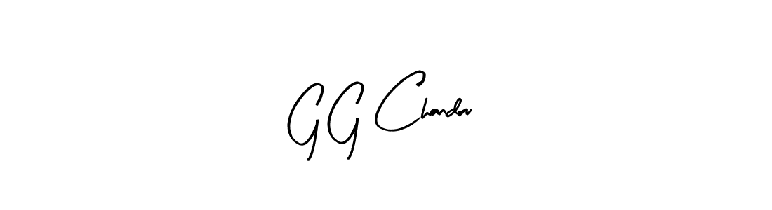 Make a beautiful signature design for name G G Chandru. With this signature (Arty Signature) style, you can create a handwritten signature for free. G G Chandru signature style 8 images and pictures png