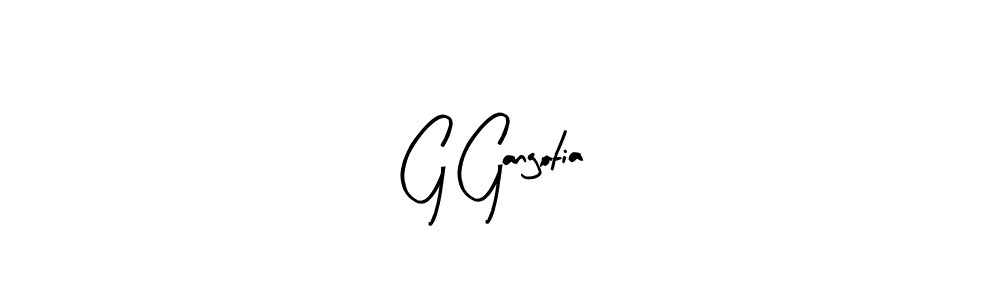 G Gangotia stylish signature style. Best Handwritten Sign (Arty Signature) for my name. Handwritten Signature Collection Ideas for my name G Gangotia. G Gangotia signature style 8 images and pictures png