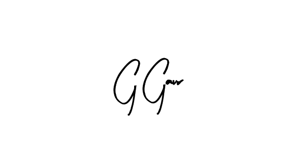 Make a beautiful signature design for name G Gaur. With this signature (Arty Signature) style, you can create a handwritten signature for free. G Gaur signature style 8 images and pictures png