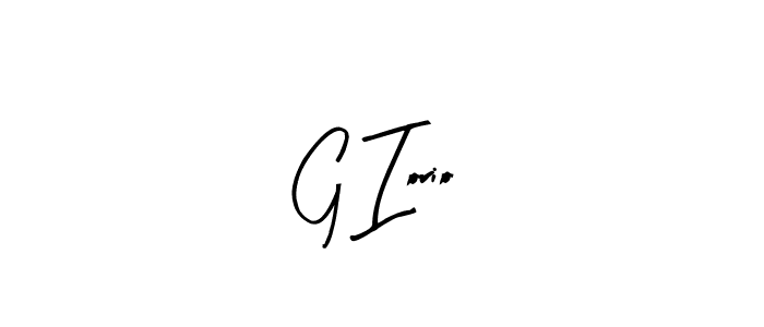 G Iorio stylish signature style. Best Handwritten Sign (Arty Signature) for my name. Handwritten Signature Collection Ideas for my name G Iorio. G Iorio signature style 8 images and pictures png