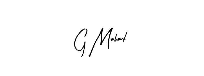 The best way (Arty Signature) to make a short signature is to pick only two or three words in your name. The name G Mahant include a total of six letters. For converting this name. G Mahant signature style 8 images and pictures png