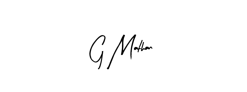 G Mathan stylish signature style. Best Handwritten Sign (Arty Signature) for my name. Handwritten Signature Collection Ideas for my name G Mathan. G Mathan signature style 8 images and pictures png